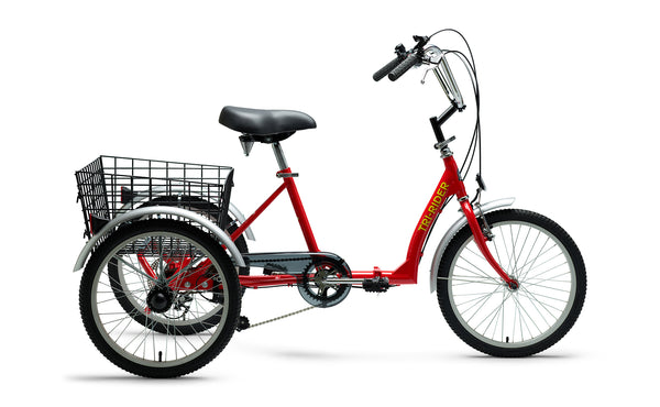 Collapsible adult online tricycle